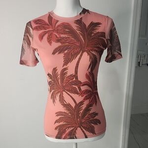 Tropical Palm Tree Short Sleeve Top